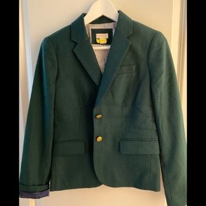 Jcrew factory school boy blazer forest green 0